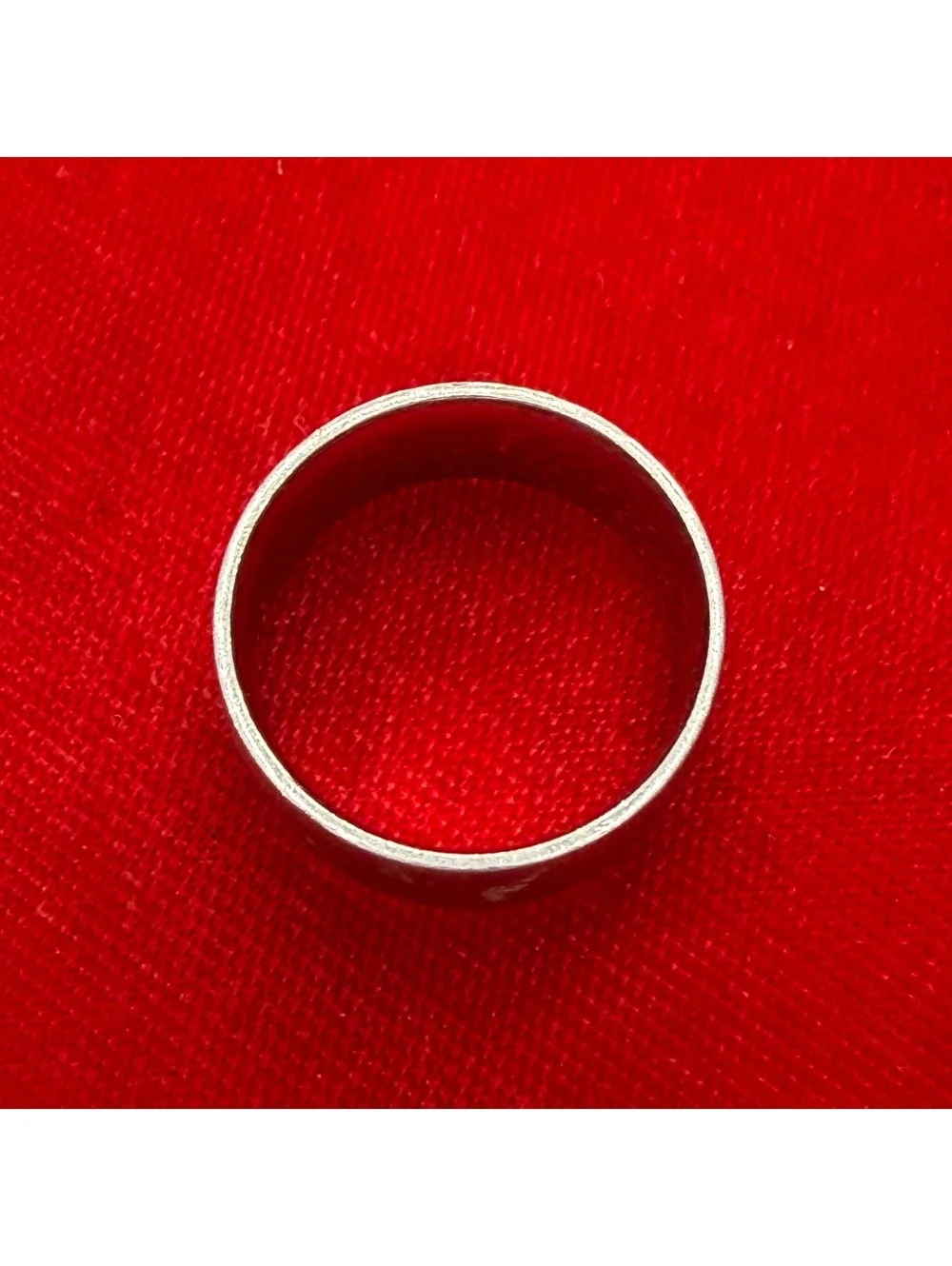 Men’s sterling cigar band ring size 8